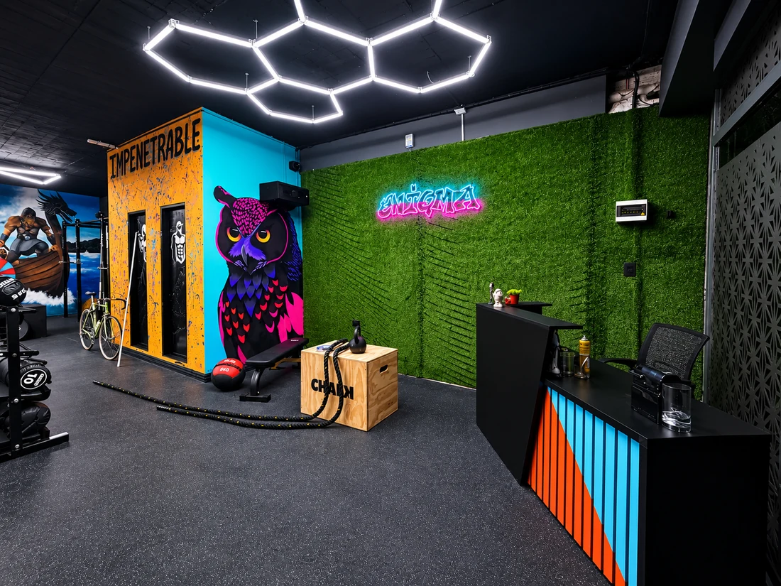 Área de recepción e iluminación de Enigma23